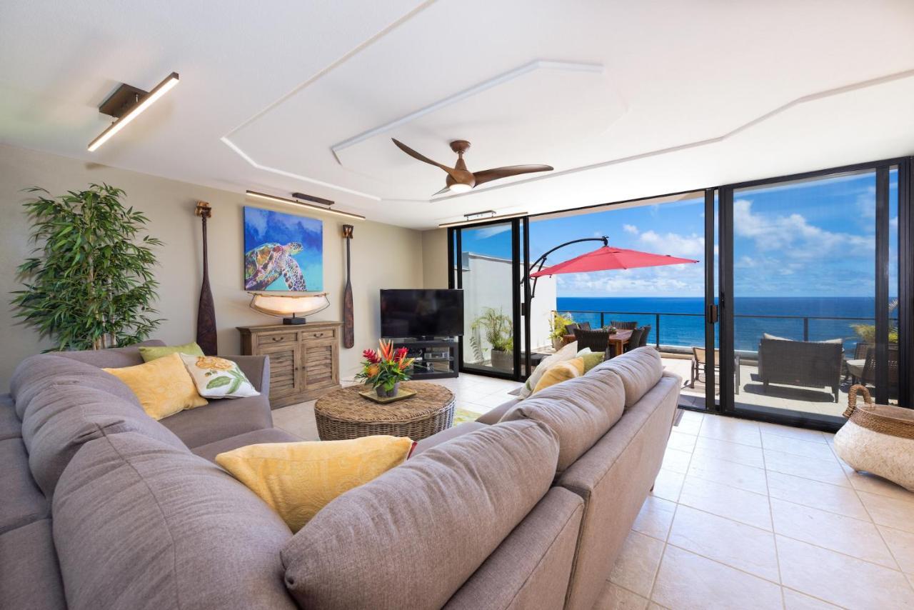 פרינסוויל Puu Poa Ocean Bluff Condo, Incredible Views, Walk To Beaches, Pool & Tennis מראה חיצוני תמונה
