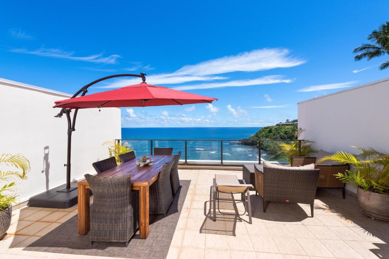 פרינסוויל Puu Poa Ocean Bluff Condo, Incredible Views, Walk To Beaches, Pool & Tennis מראה חיצוני תמונה